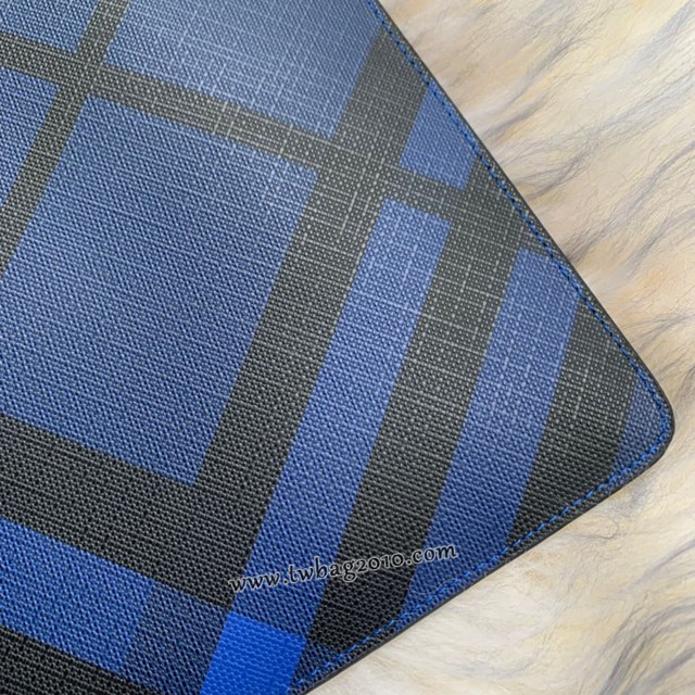 Burberry專門店新款男士專櫃最新手拿包 巴寶莉格紋拉鏈收納袋手包 yxb1119